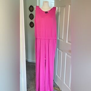 Chic Fuchsia Sleeveless Jumpsuit